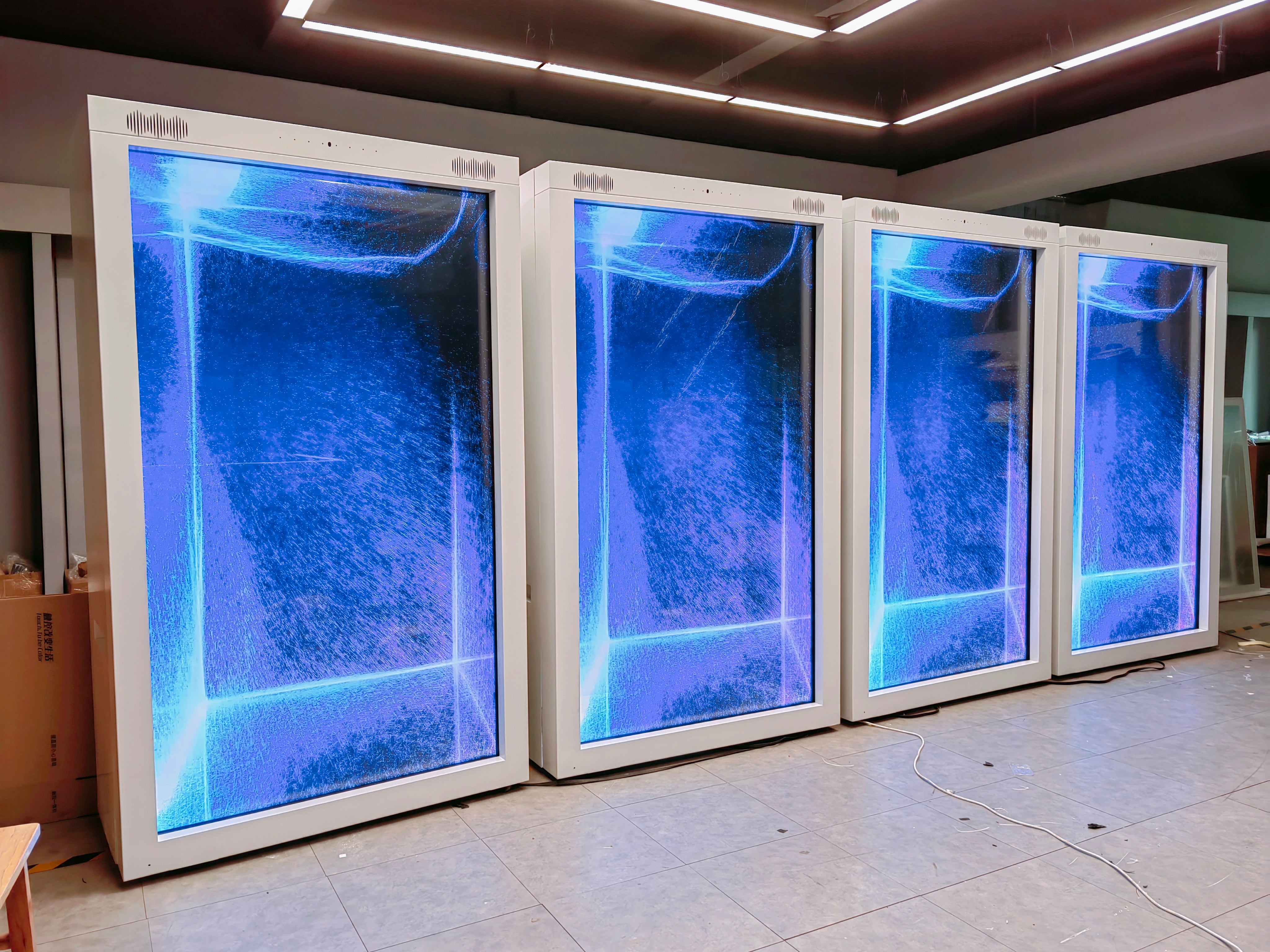 3D holographic transparent display cabinet