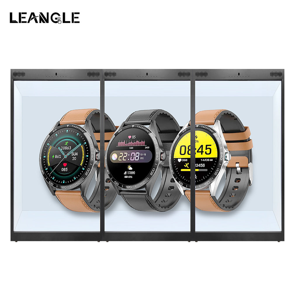 86'' Transparent LCD Display Sectional Display Cabinet