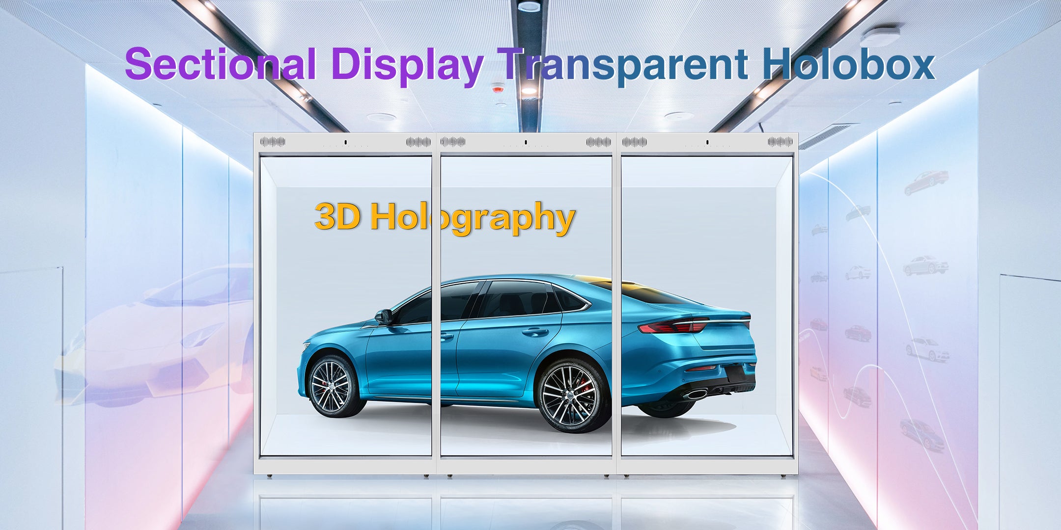 Sectional Display Transparent Holobox
