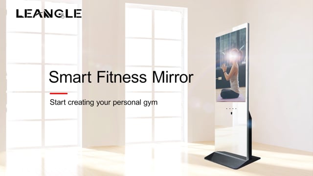 Vertical intelligent fitness mirror