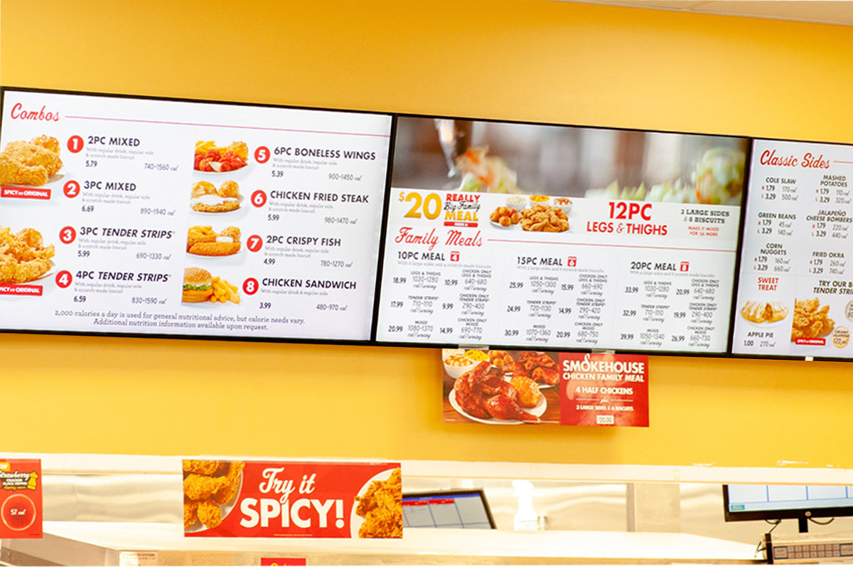 LCD Wall-Mounted Digital Signage and LCD Display of the difference