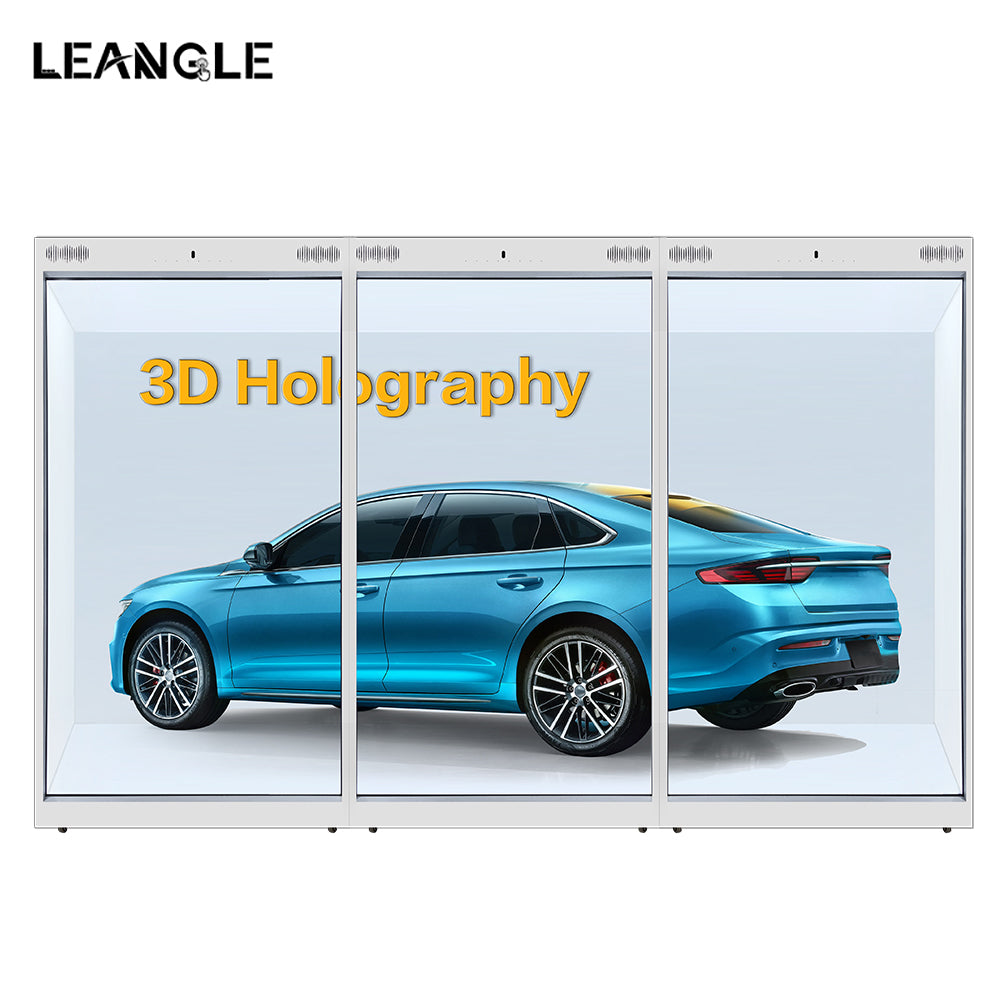 Transparent LCD Display Sectional Display Cabinet