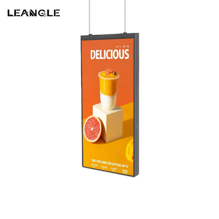 Single Sided Hanging Window Display Screen Digital Signage